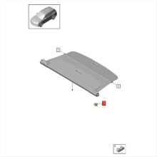 Rear Right Trunk Cargo Cover Bearing Block Support 9Y3867778A1E0 for 2018-2024 Seat Bracket