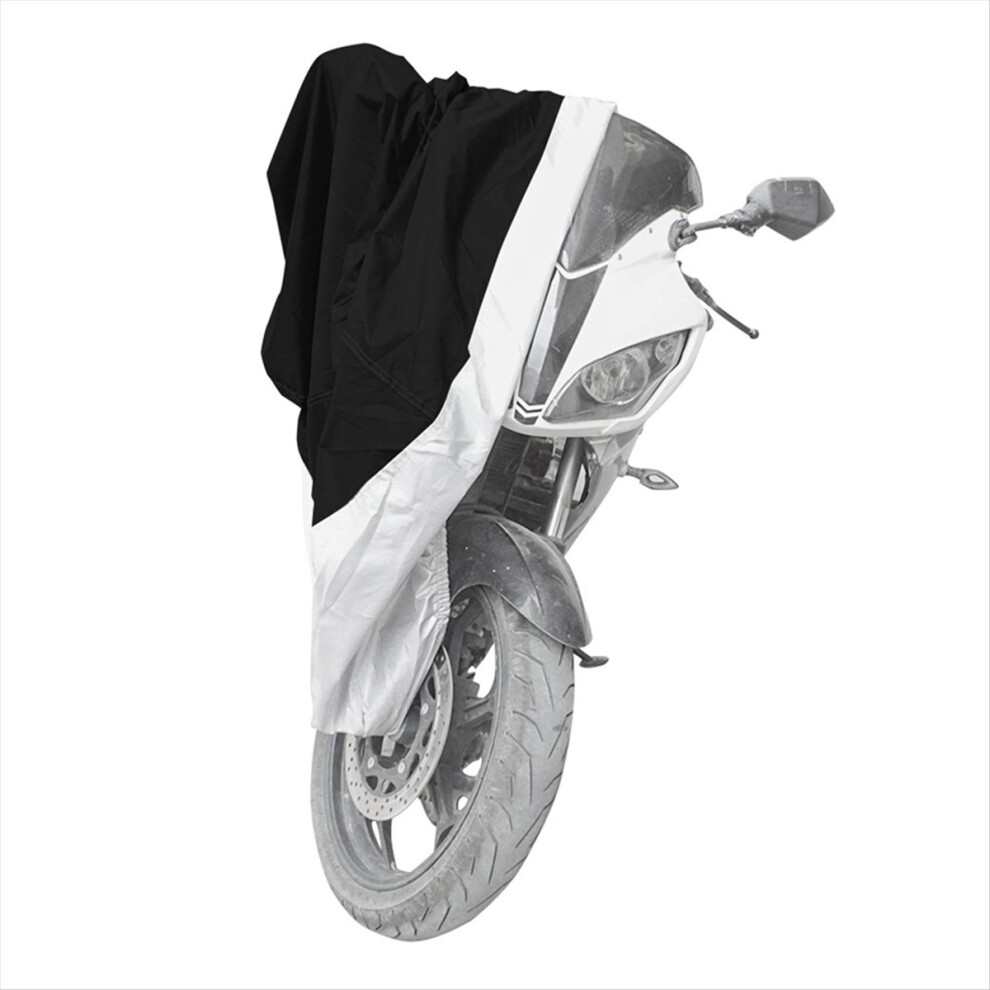 And Motorcycle Clothing Electric Vehicle Rain Cover Bicycle For Sun Protection Dust Black/Silver 4853498973006