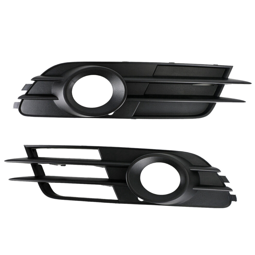 Istovo 2X Car Front Bumper Fog Light Grille Lamp Grill Cover For A6 C7 2012-2016 4G0807682g 4G0807681a