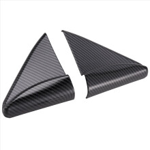 for Navara NP300 2016-2021 Carbon Fibre Car Interior A-Pillar Speaker Horn Cover Trim Frame Sticker Accessories