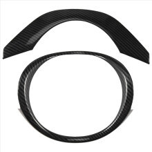 2Pcs for Vezel -V 2021 2022 Interior Car Carbon Fiber Steering Wheel Panel Cover Trim Decoration Frame