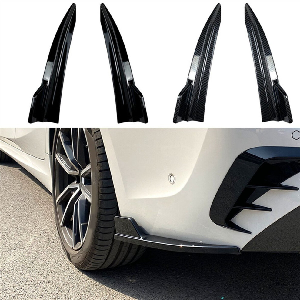 Car Rear Bumper Lip Diffuser Splitter Winglet Apron Spoiler For - 3 Series G20 320I 325I 330I Bright Black 4853927684428