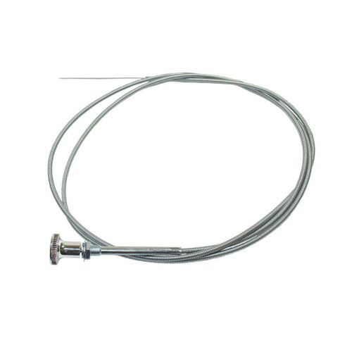 Chrome Universal 6 Ft Carburetor Cable Push Pull Throttle for Hot Rat Rod 1