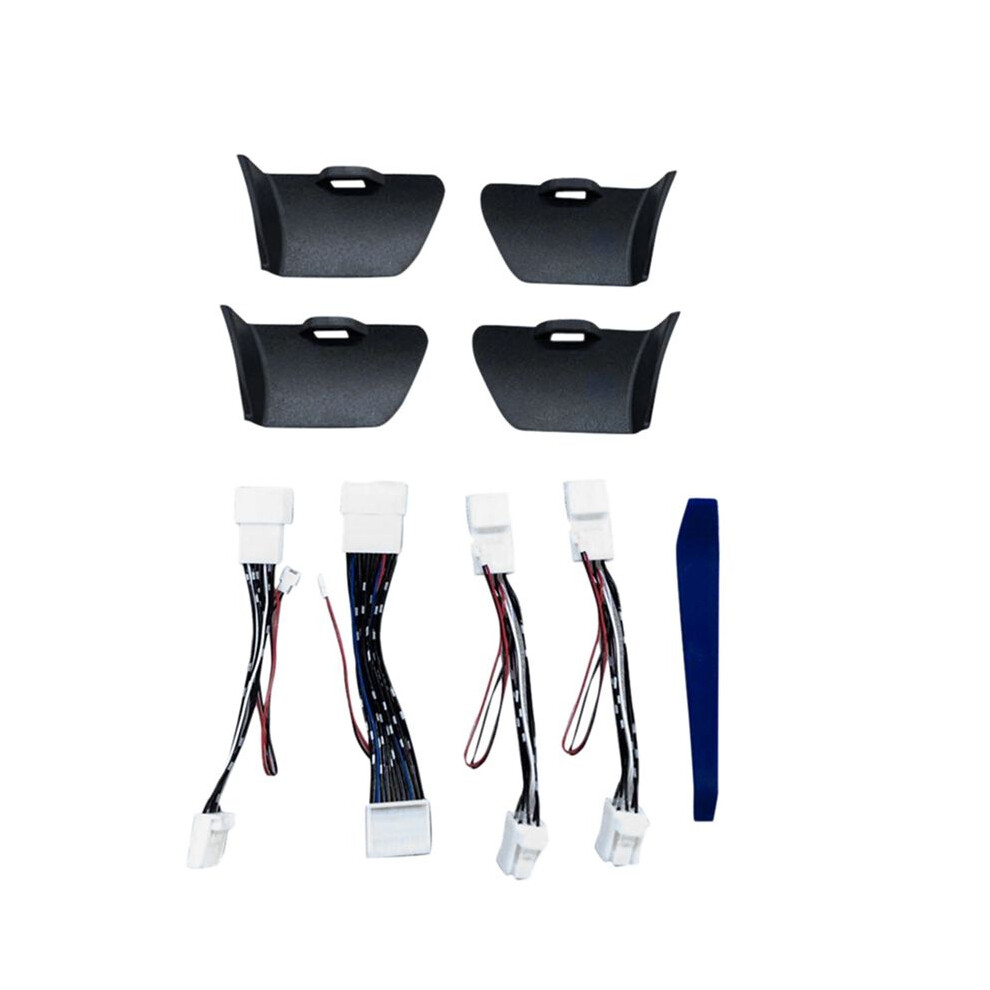 1Set Door Bowl Armrest Atmosphere Interior Led Handle Frame For 2015-2021 Light/Blue 4853893365413