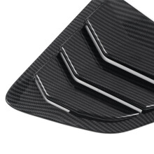 1Pair Car Rear Window Shutter Cover Trim for Sedan 8Th 2005-2011 Side Louver Panel Vent Sticker B