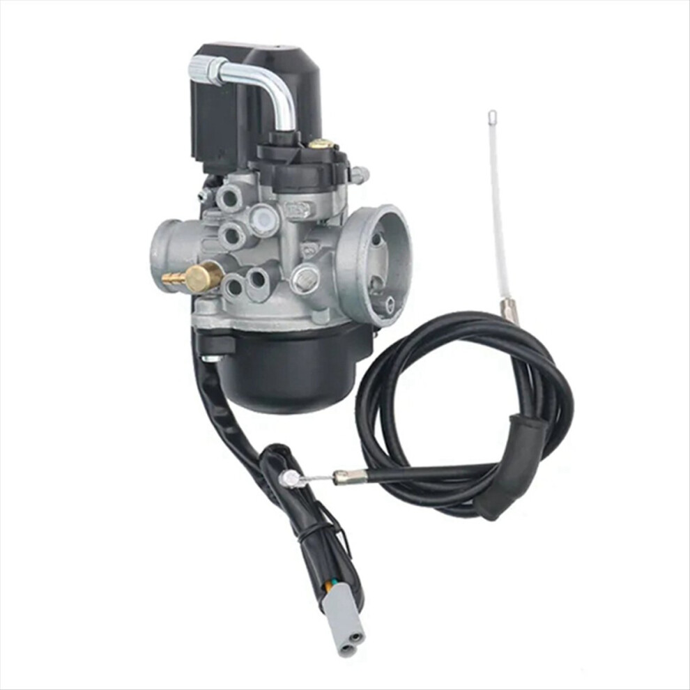 Carburetor 17.5Mm With E- Gilera Runner For Nrg50 Typoon50 Xr Lx50 Storm 50 Black/Silver 4851444202095