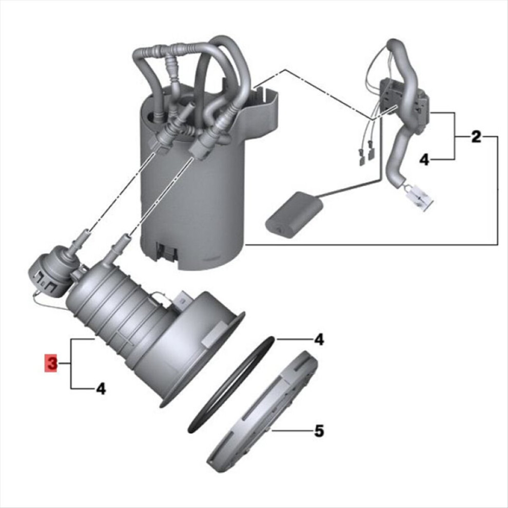 Car Filter Pressure Regulator Repair 16117313794 For Z4 E89 N20 N54 2009-2015 In Tank Pump Module 4851444205393