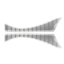 For Alphard 40 Series 2023+ Car Rear Guards Stainless Steel Trunk Sill Plate Protector Guard Covers Silver