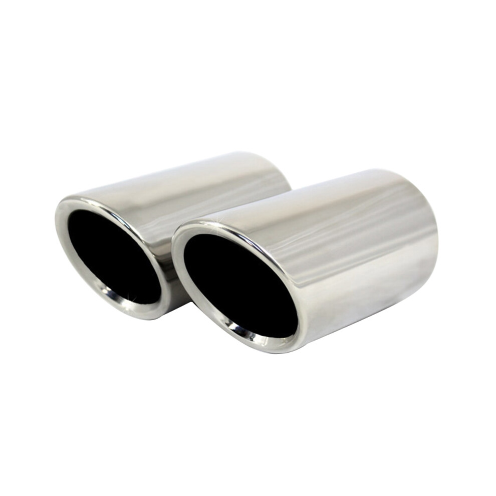 Stainless Steel For E90 E92 325 328I Exhaust Tip Muffler Car Accessory System Pipes Tips White 4851444232931