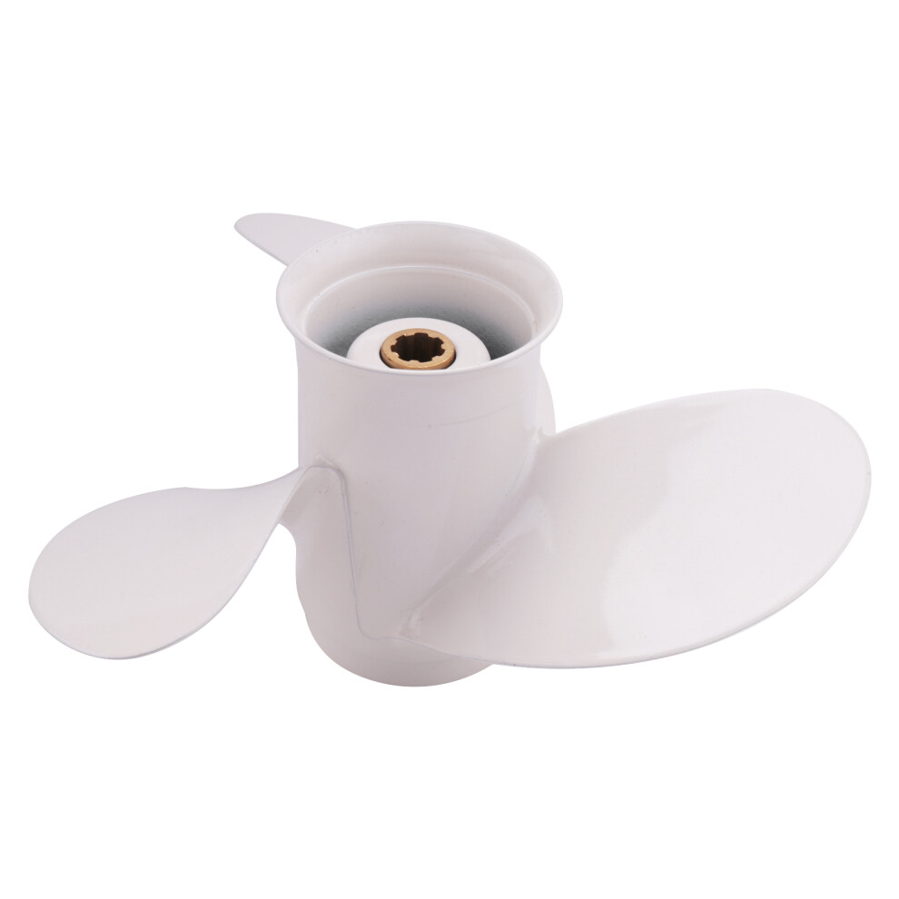 Istovo Boat Propeller 6G1-45943-00-El 8 1/2 X 7 For Outboard Engine 6-8Hp Aluminum Alloy 3 Blades R Rotation Spline Tooths