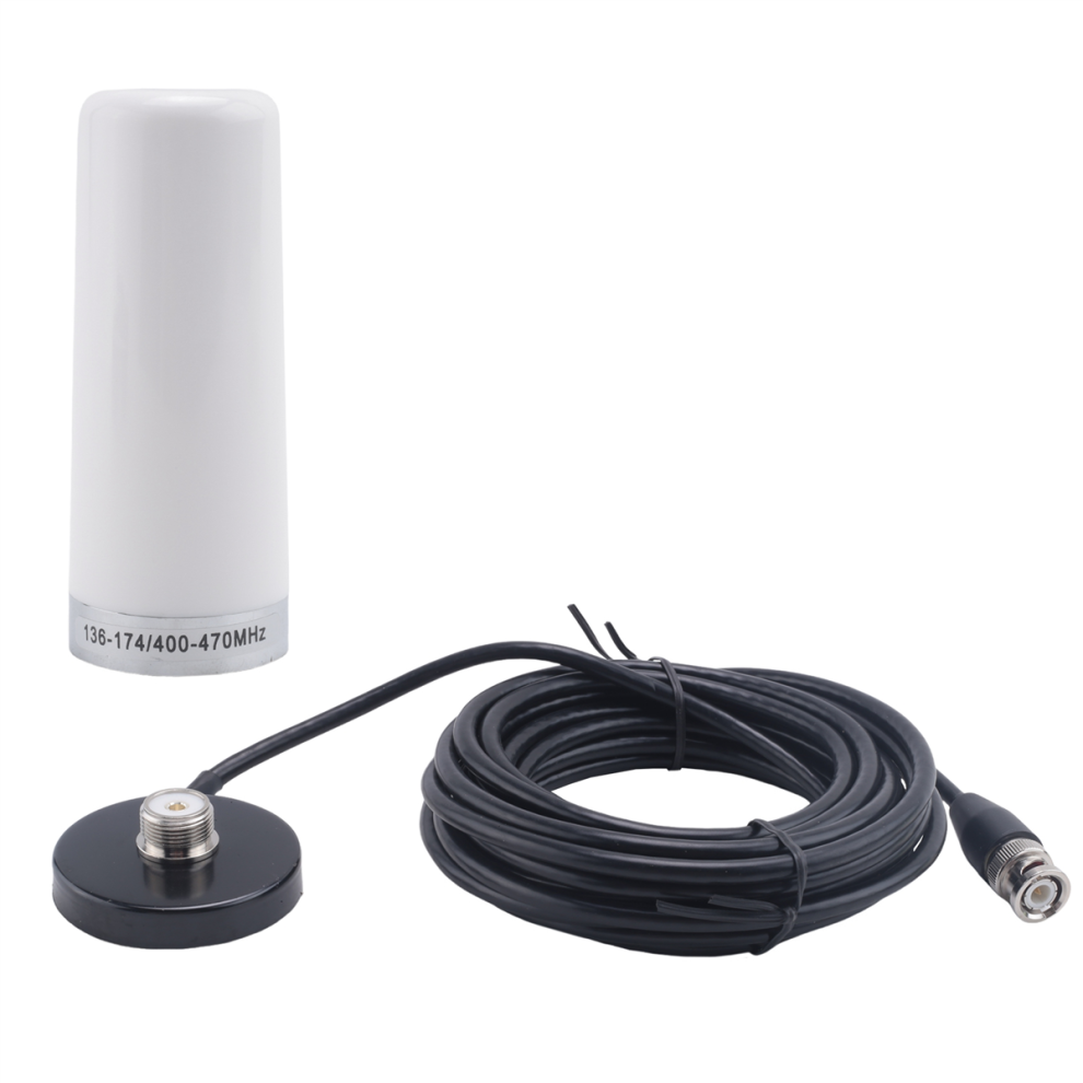 Vehicle/Car Mobile Radio Vhf/Uhf Dual Band Antenna Bnc Male Connector Magnetic Base Mount 5M Rg58 Cable For Bc125at Scanner 4853927623724