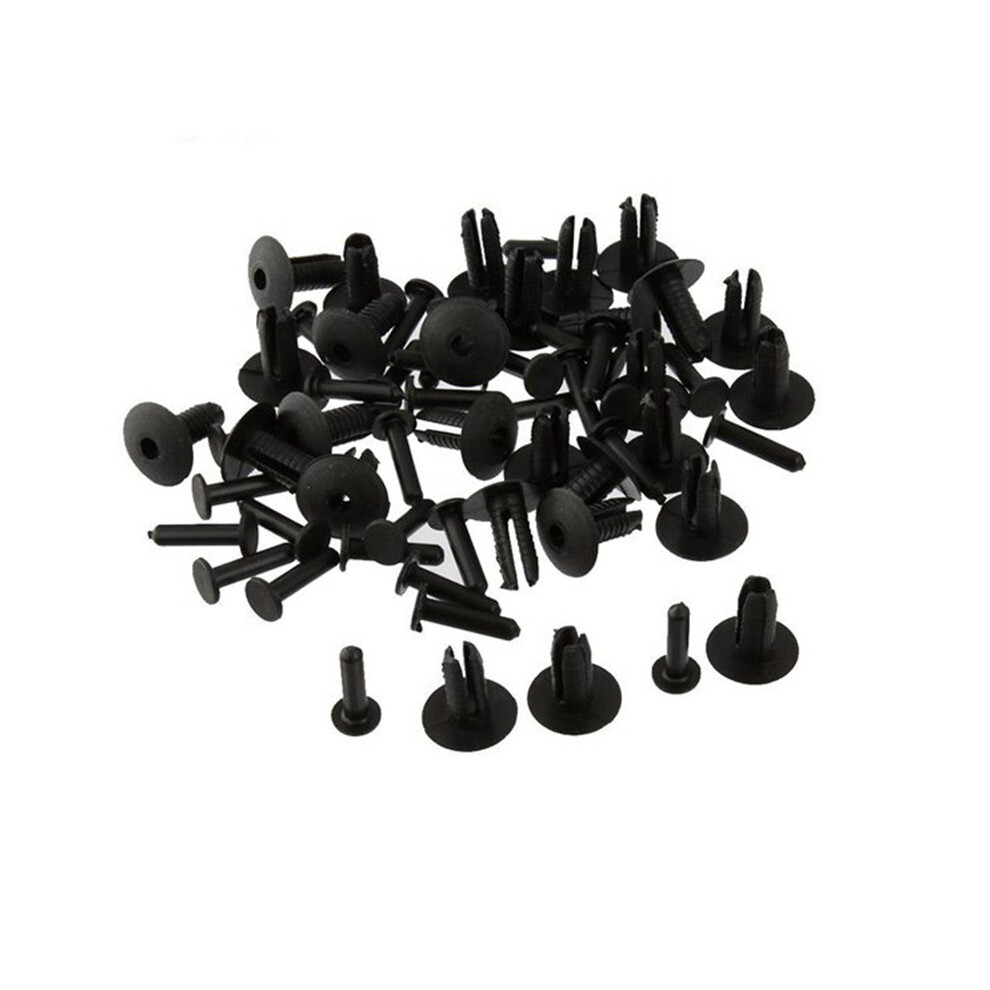 For - 51118174185 Door Sill Wheel Car Rivets Arch Clips Retainer Repair 100Pcs Bumper Trim 4853927633181