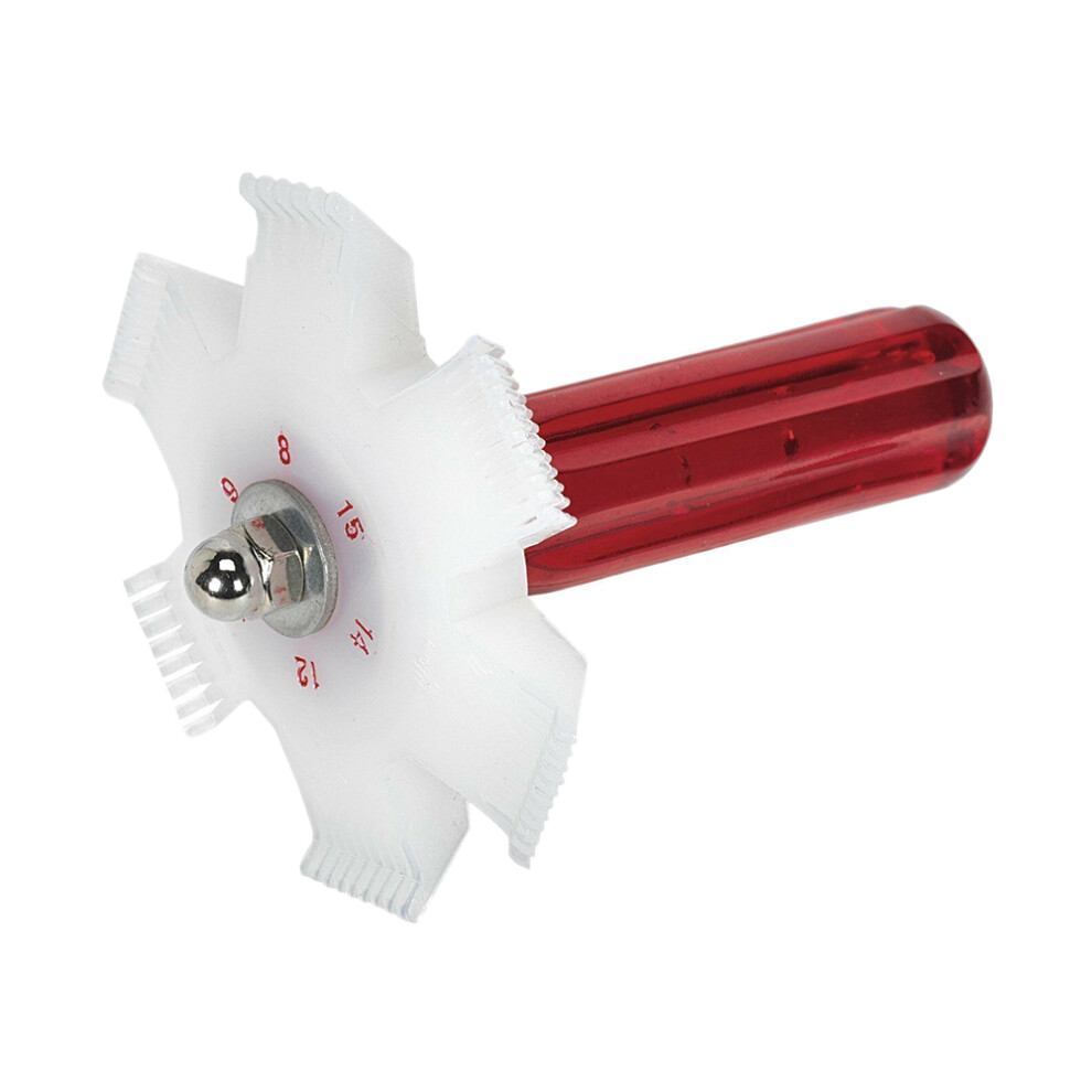 Car Automotive Refrigeration A/C Condenser Radiator Evaporator Fin Straightener Comb Rake Cleaner Tool White 4851444240042