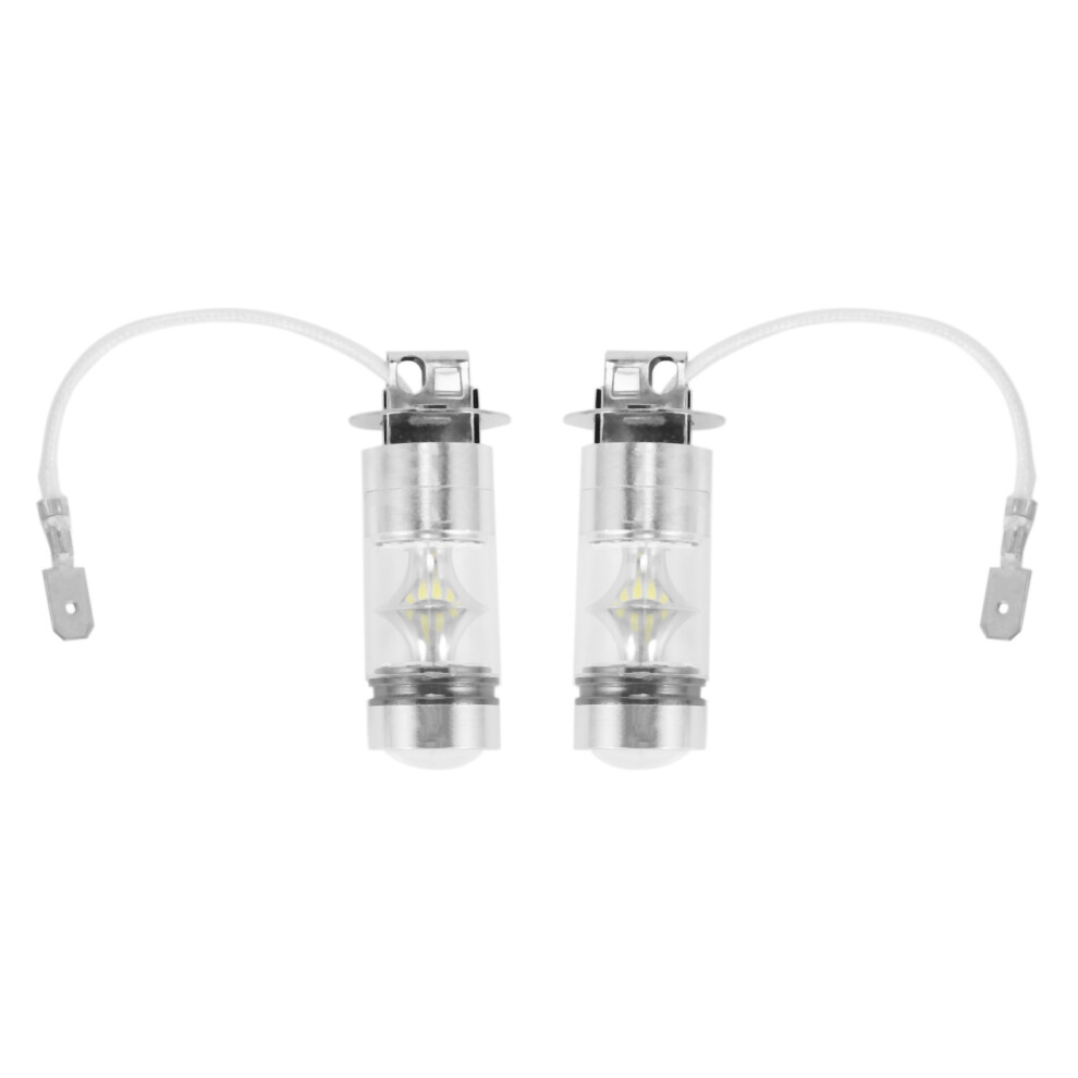 2Pcs 6000K Led H3 100W 2323 Car Fog Bulb Drl White/Light 4853927628668