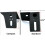 LED Light Windshield Mount Brackets for TJ 1987-2006 W/Screw 3