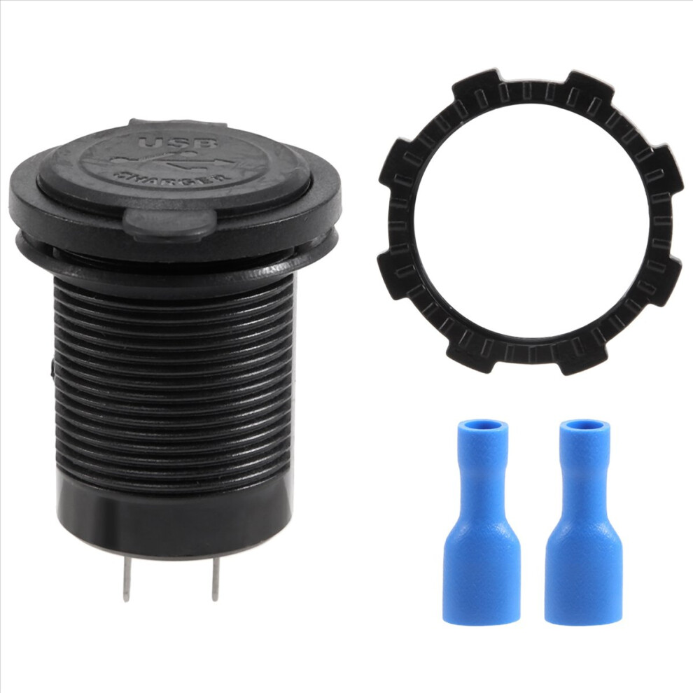 Istovo 12V-24V Car Vehicle Waterproof 5V 2.1A + Dual Usb Power Sockets Outlet