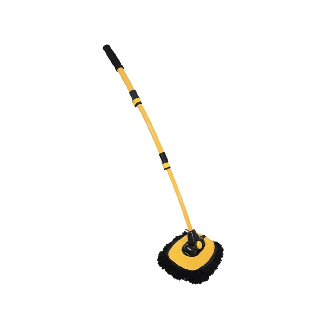 Car Wash Mop Cleaning Brush Telescoping Long Handle Retractable Bent Bar Extendable Car Cleaning Brush 1Piece Brush 9339159444177