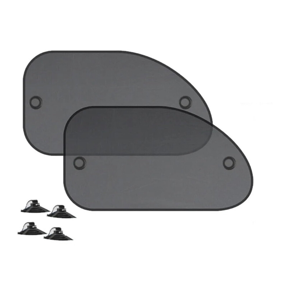 Window Sun Shade 4Piece Car Window Shade Set Cling Sun Shades For Side Windows Block Sun Glare 2 Slanted Windshields 9323874181486