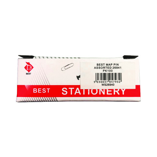 Map Pins Assorted (100 Pack) 26941 2