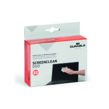 Durable Screenclean Duo Wet/Dry Wipe Set Pack of 10