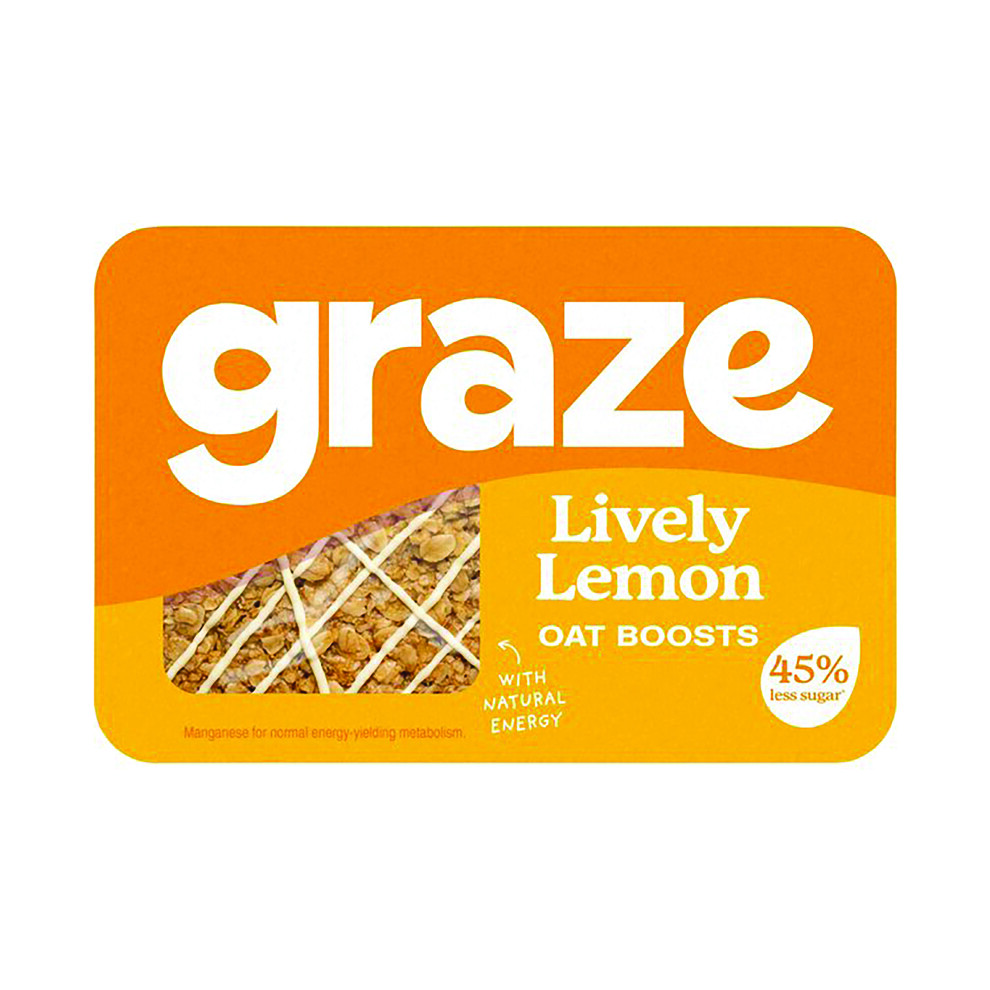 Graze Lively Lemon Flapjack Punnet (Pack Of 9)