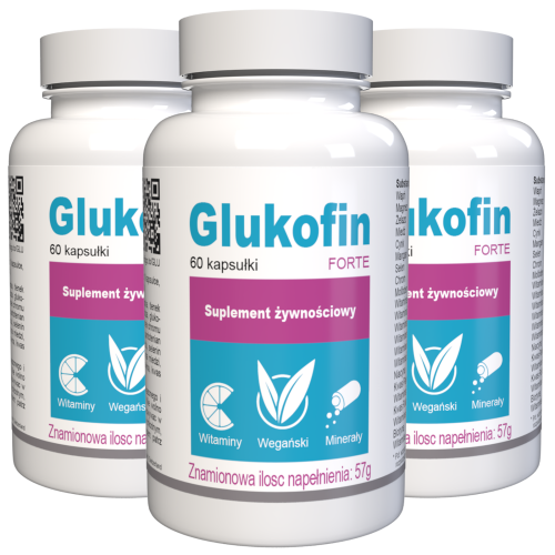 Glukofin - 22 Βιταμίνες & Μέταλλα - 180 Κάψουλες (3 τμχ)