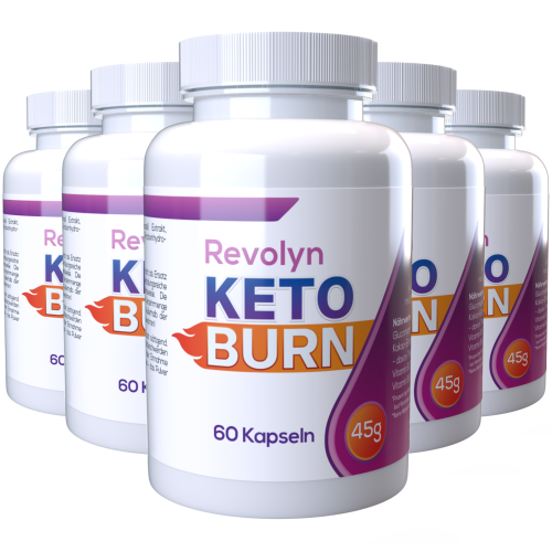 Revolyn Keto Burn - 300 κάψουλες (σετ 5) με γλυκομαννάνη & κακάο