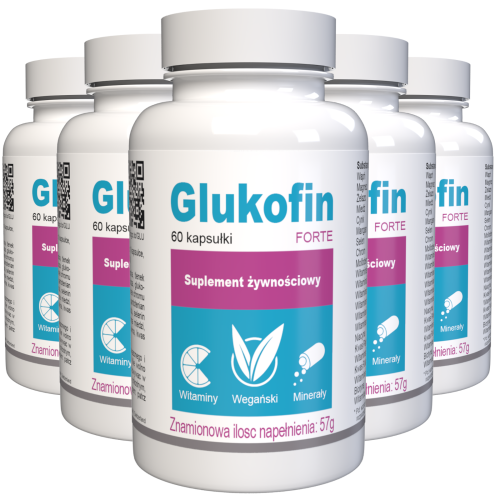 Glukofin - 22 Βιταμίνες & Μέταλλα - 300 Κάψουλες (5 τμχ)
