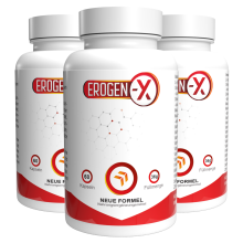 Erogen X - 180 Cápsulas (Pack de 3) com L-Arginina, Maca, Ginseng e Zinco - Fórmula Suíça Original - Suplemento Botânico