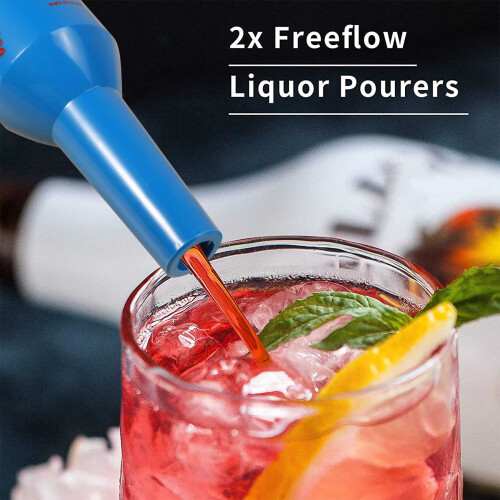 Flair Bartender Bartending Practice Bar Pub Pullo Viini Cocktail Shaker - Sininen 1
