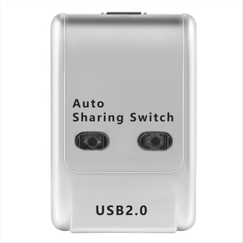 USB 2.0 Auto Sharing Switch 2 Port HUB Adapter Switch PC Printer Devices Support 2