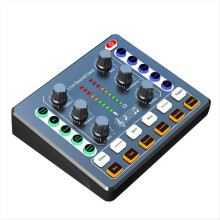 Scheda audio M8, interfaccia audio per trasmissione in diretta, dispositivo per podcasting, con preamplificatore microfonico premium