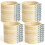 Conjunto de 36 aros de bordado de bambu mini redondos de 8 cm (3 polegadas) para artesanato, costura e trabalhos manuais. 1