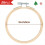 Conjunto de 36 aros de bordado de bambu mini redondos de 8 cm (3 polegadas) para artesanato, costura e trabalhos manuais. 3