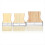 Conjunto de 3 pincéis planos e largos de 3/4/5 polegadas para tintas a óleo e acrílicas. 2