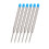 6 balpenvullingen 10 cm blauw grote vulling 1