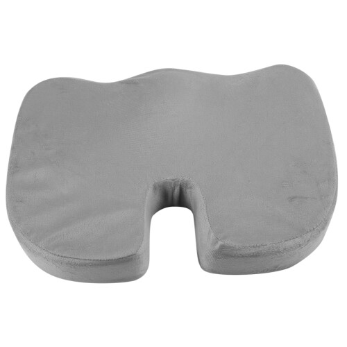 Μαξιλάρι Memory Foam για την ανακούφιση πόνου στην καρέκλα γραφείου, ορθοπεδικό, γκρι 2