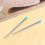 6 balpenvullingen 10 cm blauw grote vulling 8