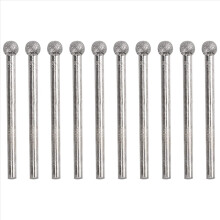 10 stuks 5 mm bolneus 3 mm schacht diamant gemonteerde punt slijpbits