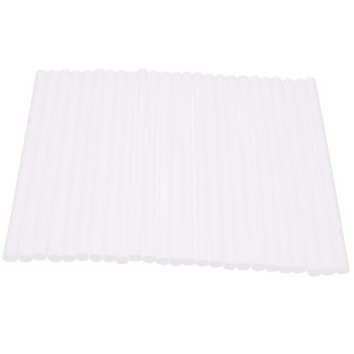 Conjunto de 50 varetas de plástico brancas para decoração de bolos em camadas (0,4 polegadas de diâmetro, 9,5 polegadas de comprimento). 1