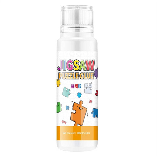 Cola para quebra-cabeças, 150ml, com ponta de esponja, atóxica e de secagem rápida. 1