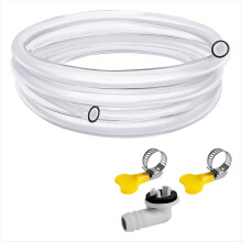 Tubo flessibile di scarico per condizionatore d'aria portatile da 10 piedi, kit tubo flessibile AC, con connettore da 3/5 di pollice