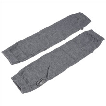 Modische, dehnbare, weiche Armstulpen für Damen und Mädchen, langärmelige, fingerlose Handschuhe – Grau