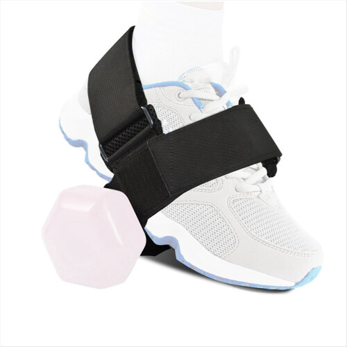 Tiras de tornozelo com fixação para halteres para exercícios e treinamento de pernas.