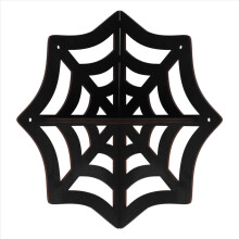 Spinnennetz-Eckregal, schwebend, gotische Halloween-Dekoration, Wandbehang, Kristallvitrine, Heimdekoration