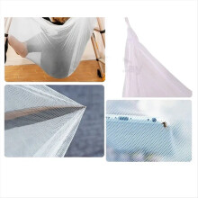 Mosquiteiro para cama de casal tamanho queen Palace com quatro portas, mosquiteiro quadrado elegante à prova de insetos para cama de solteiro.