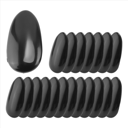 10 paar zwarte plastic haarverf oorbeschermers 2