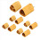 ζεύγη MT60 3,5 χιλ. 3-wire 3-pole Connector Set για RC ESC σε αρσενικό και θηλυκό βύσμα κινητήρα 4