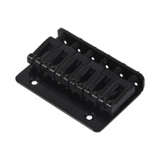 Ponte per chitarra fisso a 6 corde nero per Strat