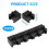 20 τεμάχια RJ45 8P8C Υπολογιστής Internet Δίκτυο PCB Υποδοχή Jack Μαύρο 9